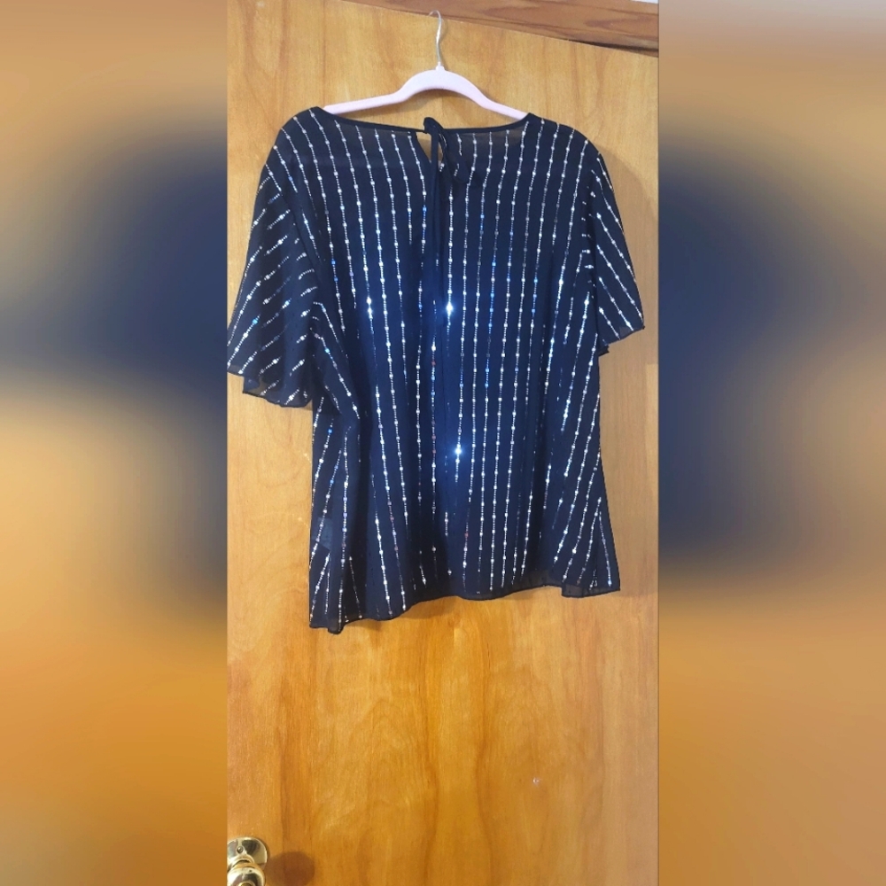 Short Sleeve Embellished Top